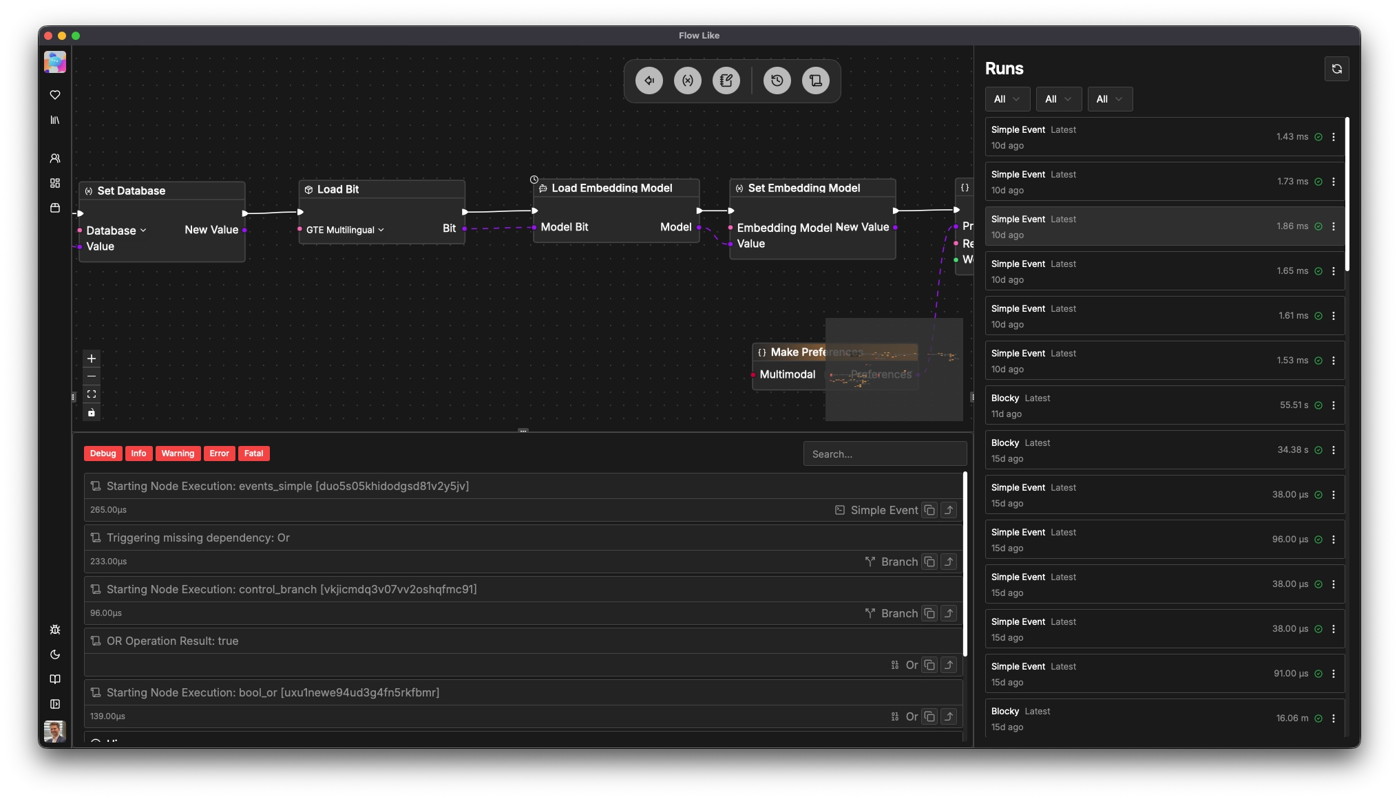 Traces and timings — Flow-Like instrumentation