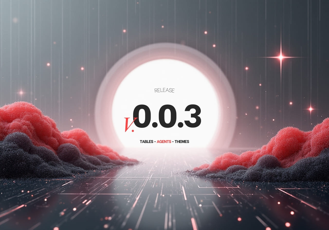 Flow-Like Alpha v0.0.3 β Tables, Themes, Agents, and Smoother Editing β¨